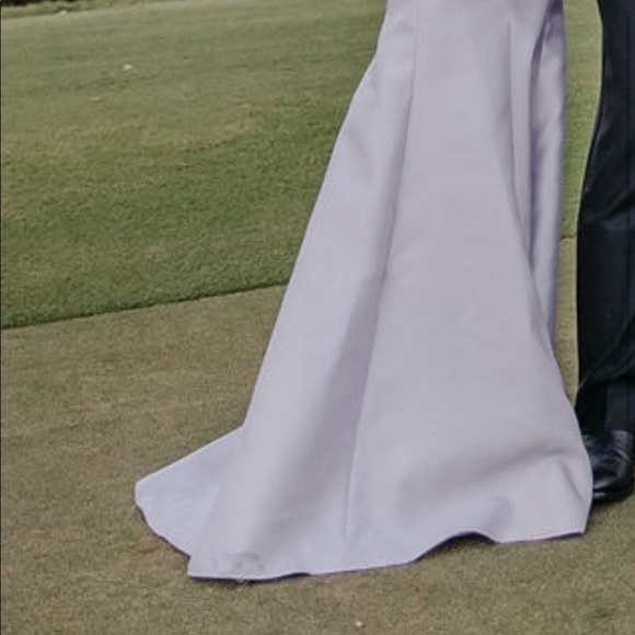 Brand New Alfred Sung Sateen Strapless Trumpet Gown 0 - Picture 2 of 4